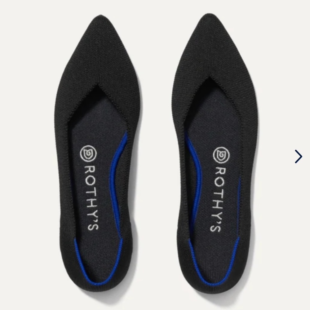 Rothy’s The Point Flat Black - Size 7